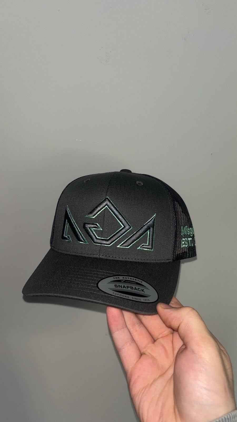 Grey Turqoise Cap